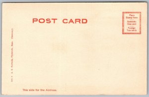 Vtg Plymouth Massachusetts MA Elder Brester Spring 1905 Unused Old View Postcard