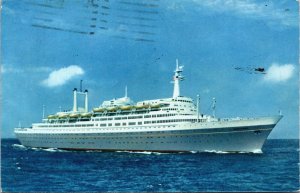 Holland America Line SS Rotterdam Ship Vintage Postcard C197