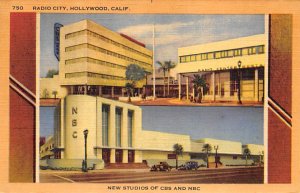 Radio City, New Studios of CBS and NBC Hollywood California  