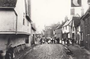 Moon Mystic Sign Victorian Queen Street Hitchin Hertfordshire Rare Postcard