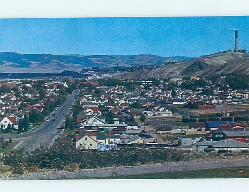 Unused Pre-1980 AERIAL VIEW OF TOWN Anaconda - Near Butte Montana MT F8440