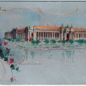 1904 St. Louis World's Fair Education Palace Buxton Skinner Litho LPE Expo A16