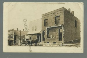 Clarks Grove MINNESOTA RPPC 1915 MAIN STREET nr Albert Lea Austin New Richland