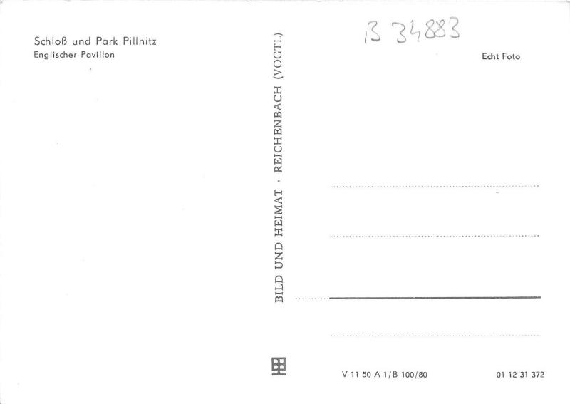 B34883 Schloss und Park Pillnitz Englischer Pavilion   germany