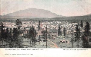 CRANBROOK BC FROM RACE COURSE HILL MOUNT BAKER CANADA POSTCARD (c. 1910)