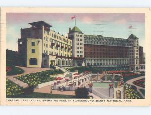 1940's SWIMMING POOL AT LAKE LOUISE HOTEL Banff Alberta AB B3310