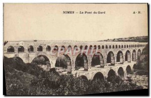 Old Postcard Nimes Pont Du Gard