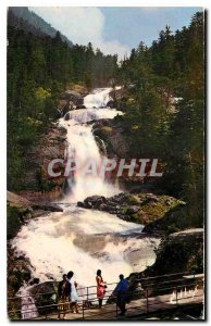 CARTE Postale Moderne pyrenees surroundings of Cauterets Cascade Bridge of Spain