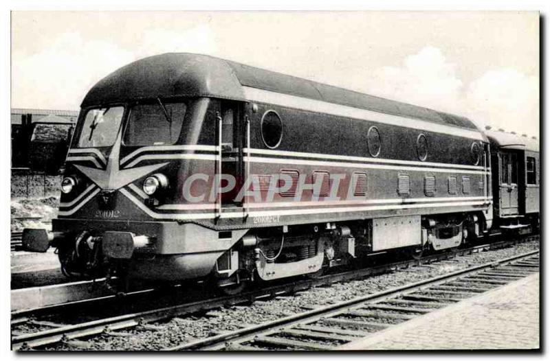 Postcard Modern Train Locomotive Diesel Type 201