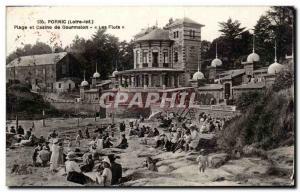 Pornic - Beach and Casino Goumalon - The Flutes - Old Postcard