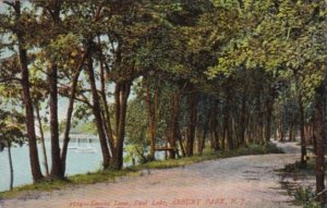 New Jersey Asbury Park Lover's Lane At Deal Lake 1907