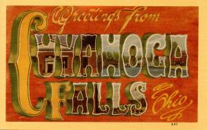 Large Letter - Cuyahoga Falls, Ohio