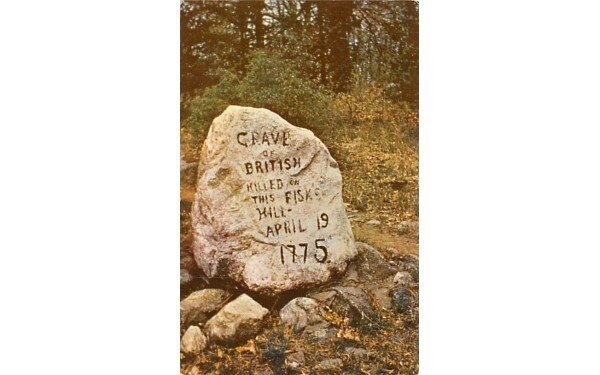 Grave of the British Soldiers in Lexington, Massachusetts Fisk Hill.