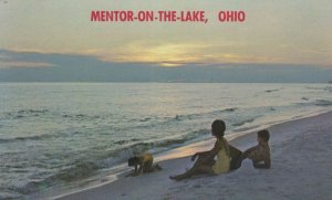 Mentor On The Lake Ohio USA Vintage Sunset Postcard