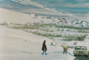 Telephone Wire Snow Covered Disaster Serra Da Estrela Portugal Map Postcard