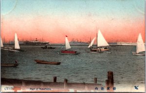 Japan Port of Yokohama Hand Tinted Postcard 03.58