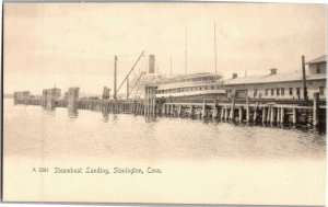 Steamboat Landing, Stonington CT Undivided Back Vintage Postcard W19