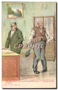 Humor - Illustration - peasantries saucy At the Doctor - Doctor - Old Postcard
