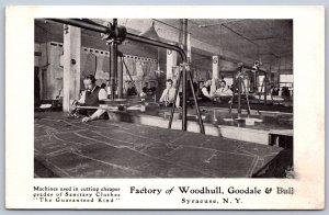 K32/ Syracuse New York Postcard c1910 Woodhull Goodale Bull Clothes Factory 1236
