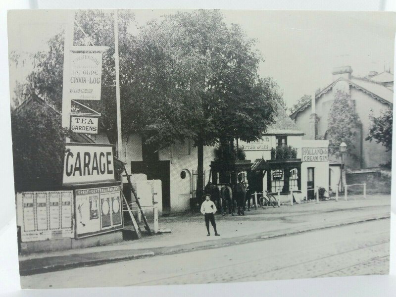 Repro Postcard Ye Olde Crook Log Public House Coaching Inn Bexley Heath c1910