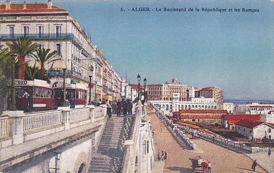 Algeria Alger Le Boulevard de la Republique et les Rampes