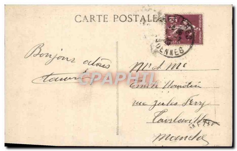 Old Postcard Mezieres Statue Bayard