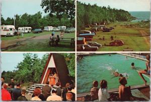 Camping de la Demie-Lieue St. Jean-Port-Joli Quebec QC Que Unused Postcard D52