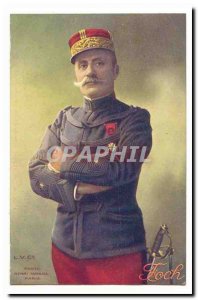 Old Postcard General Foch (photo Henri Manual Paris)