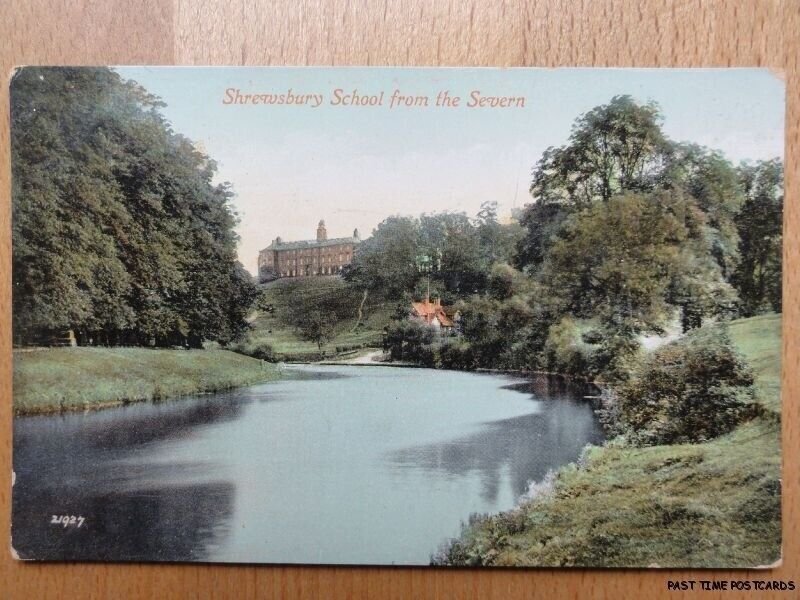 Antique PC - Shrewsbury School from the Severn