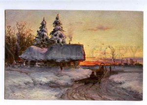 224341 RUSSIA PROKOFIEV Winter evening Richard #449 horse sled