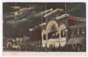 Nautical Garden at Night Revere Beach Massachusetts 1909 postcard