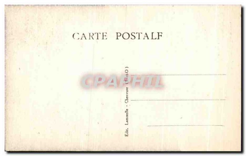 Old Postcard Vallee De Chevreuse Chateau de la Madelaine East Tower