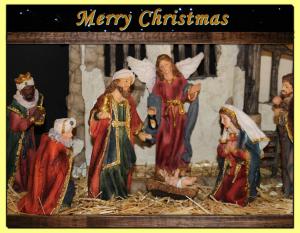 Handmade Christmas Postcard Set of 6, Fine Art Photograph Nativity Scene