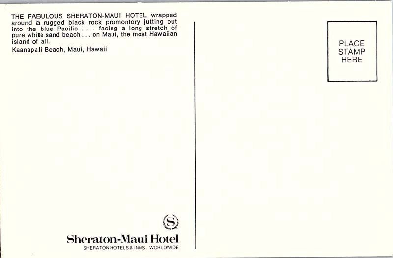 Postcard HOTEL SCENE Maui Hawaii HI AI9711