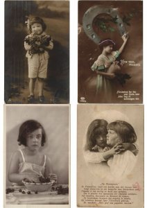 GIRL GIRLS GLAMOUR 1200 REAL PHOTO Vintage Postcards pre-1940 (Part 2.) (L2956)