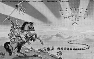 J58/ Denver Colorado Postcard c1910 Knights Templar Conclave 157
