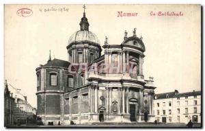 Old Postcard Namur cathedral