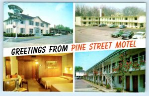 SPARTANBURG, SC South Carolina ~ Roadside PINE STREET MOTEL  1973 Postcard