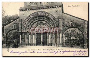 Old Postcard The Pyrenees Surroundings Of Pau Portal From & # 39Eglise De Mor...