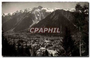 Old Postcard Chamonix General view and the Brevent