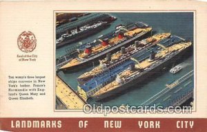 New Yorks Harbor Ship Unused 