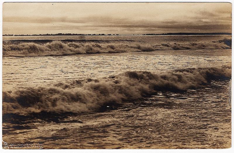 1917-1930 RPPC USA Breaking Waves Sea Ocean Surf Armstrong Real Photo Postcard