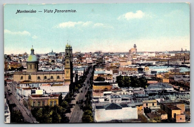 Montevideo  Uruguay  Vista Panoramica Postcard