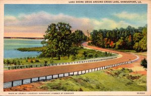 Louisiana Shreveport Lake Shore Drive Around Cross Lake Curteich