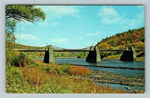 Lackawaxen PA- Pennsylvania, Suspension Bridge, Chrome c1971 Postcard