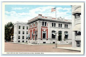 c1920 Post Office Telephone Building Wausau Wisconsin Unposted Vintage Postcard