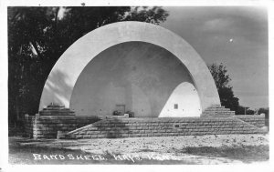 Hays Kansas Band Shell Real Photo Vintage Postcard AA12993