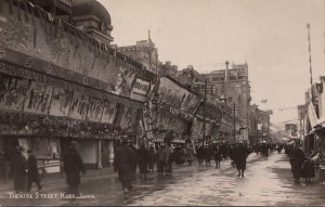 Postcard RPPC Theatre Street Kobe Japan