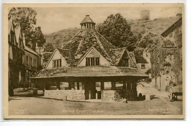 Market Cross Dunster Somerset United Kingdom Tuck postcard