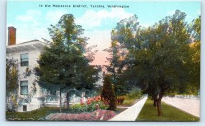 TACOMA, WA Washington ~ SCENE in RESIDENTIAL DISTRICT c1910s  Postcard